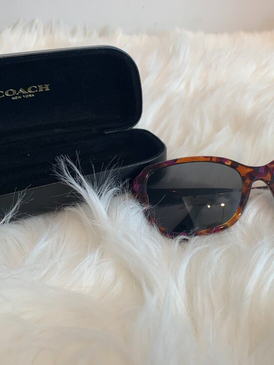 Coach New York Fashion Sunglasses Purple Confetti main image 13